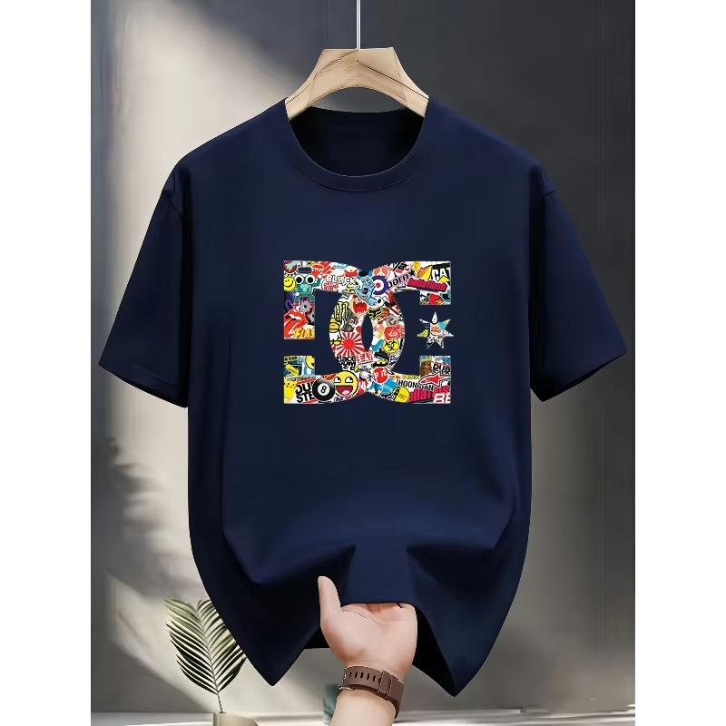 Streetwear Brand Trends - Modny T-shirt z nadrukiem luksusowej marki