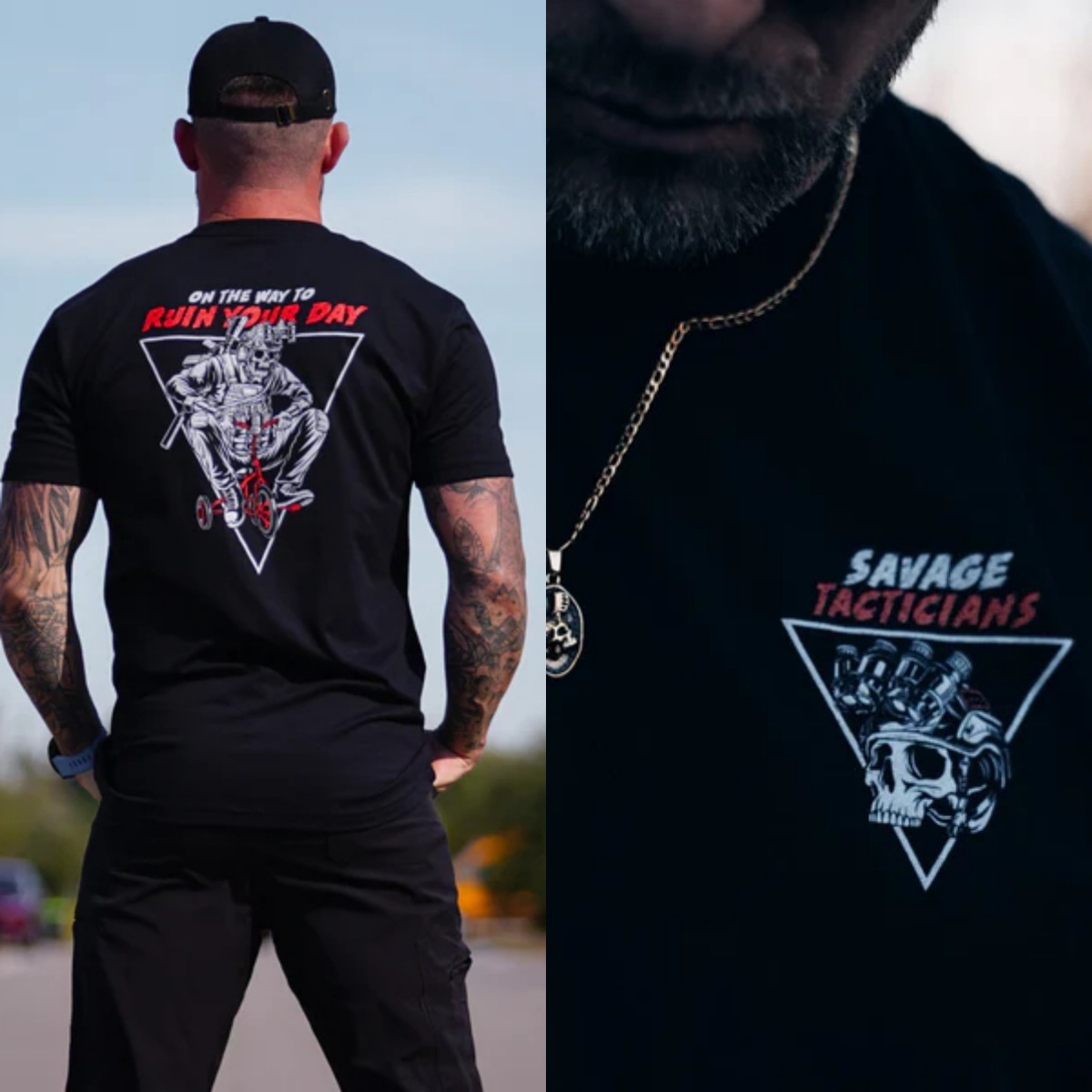 Streetwear Brand Trends - Koszulka Saboteur Tacticians Hardcore Veteran Tactical