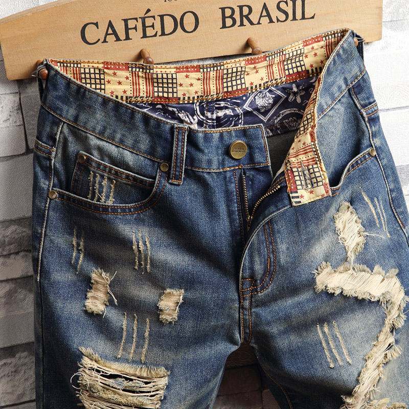 Podarte dżinsowe szorty hip-ho – Streetwear Brand Pants recenzja i cena