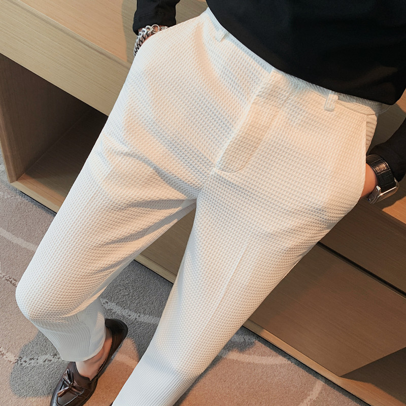 2024 Jesień Nowy Waffle Stretc – Streetwear Brand Pants recenzja i cena
