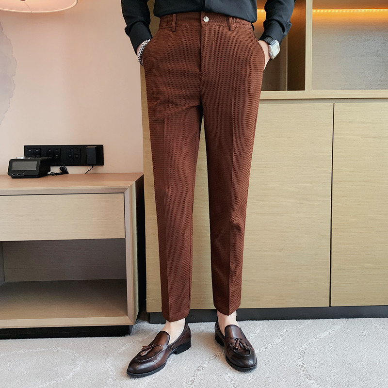 2024 Jesień Nowy Waffle Stretc – Streetwear Brand Pants recenzja i cena