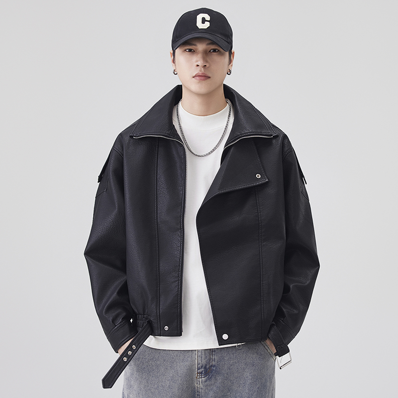 Męska kurtka skórzana jesienno – Streetwear Brand Vintage recenzja i cena