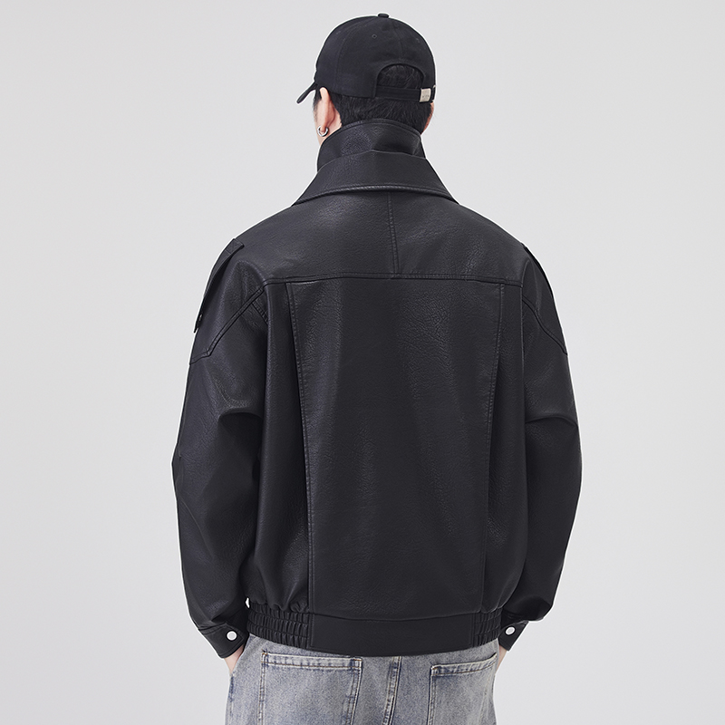 Męska kurtka skórzana jesienno – Streetwear Brand Vintage recenzja i cena