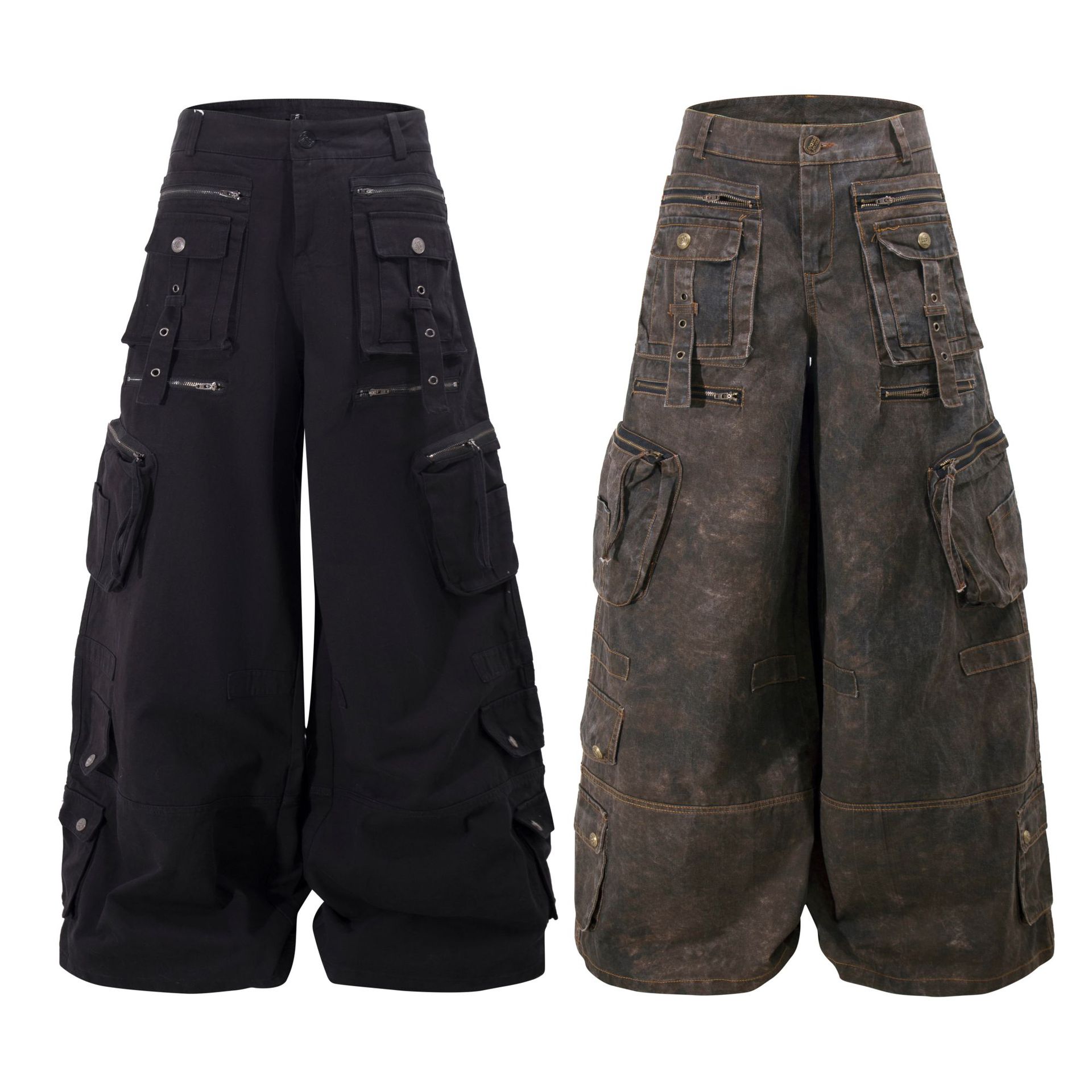 Spodnie cargo z szerokimi noga – Streetwear Brand Pants recenzja i cena
