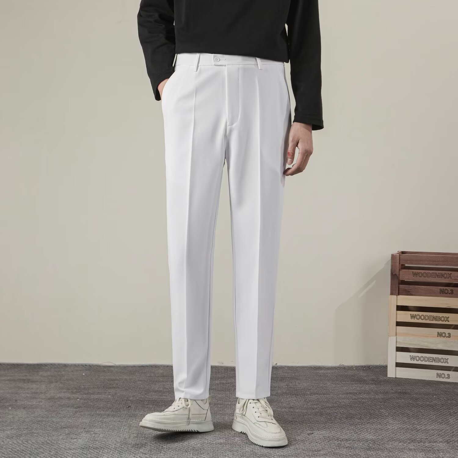 Letnie męskie spodnie w jednol – Streetwear Brand Pants recenzja i cena
